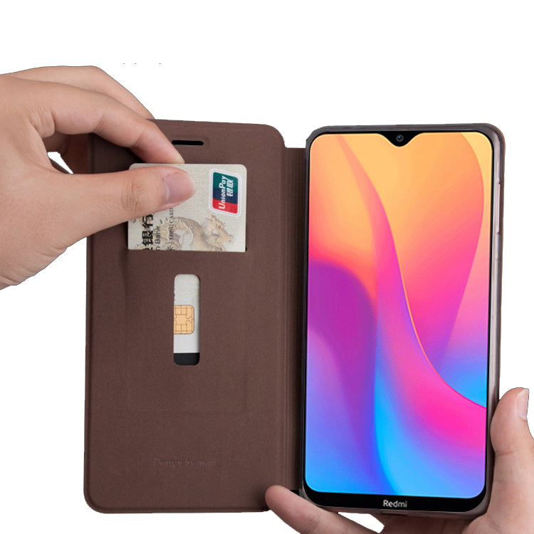 For Xiaomi Redmi 8A Case MOFI Luxury Shockproof Flip with Stand Card Slot Full Body PU Leather Protective Case