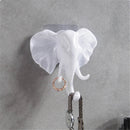 Elephant Head Self Adhesive Home Wall Door Hooks Hanger Bag Keys Strong Sticky Holder