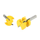 2pcs 6.35mm Tongue And Groove Router Bit Tenon Woodworking Cutter