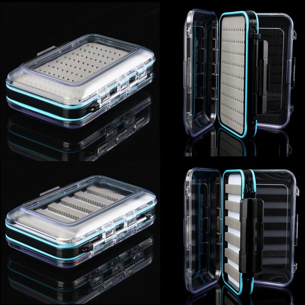 Double-side Fishing Box Waterproof Fly Fishing Box Fishing Tackle Box