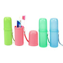 Honana Portable Travel Case Toothpaste Box Cartoon Fruits Toothbrush Storage Cup Baskets Holder
