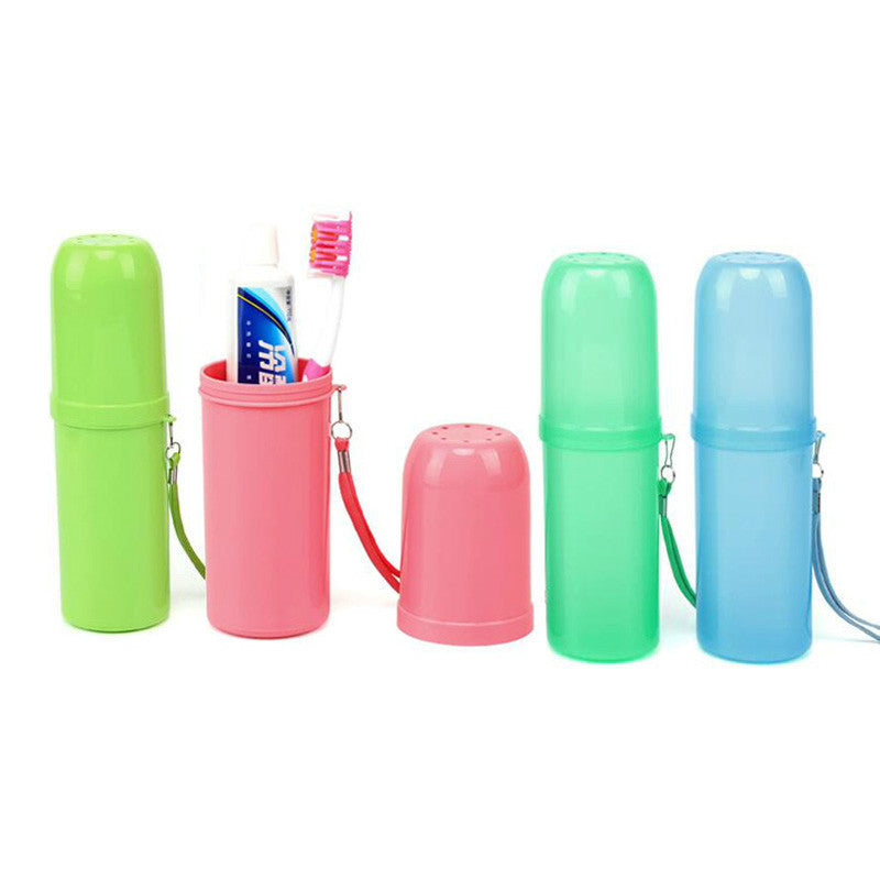 Honana Portable Travel Case Toothpaste Box Cartoon Fruits Toothbrush Storage Cup Baskets Holder