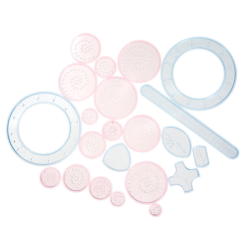 27Pcs Spirograph Design Set Tin Draw Drawing Kids Art Craft Create Education Toys