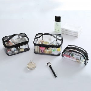 PVC Transparent Cosmetic Bags Women's travel Waterproof Clear Wash Organizer Bag