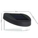 Solar Power 8 LED Wall Light Outdoor Waterproof IP65 Garden Fence Lamp