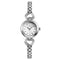SKMEI 1408 Luxury Crystal Stainless Steel Elegant Fashion Women Wristwatch Quartz Watch