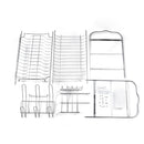 2 Tiers Dish Drying Rack Stainless Steel Over Sink Kitchen Cutlery Bowl Storage Holder