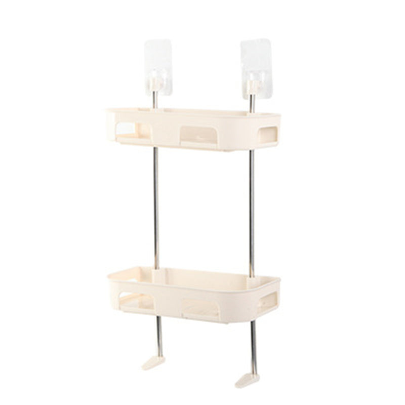 Bathroom Kitchen Storage Rack Wall Punch-free Toilet Washbasin Storage Shelf Rack