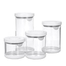 500ML-1700ML High Borosilicate Glass Storage Jar Tea Coffee Sugar Kitchen Seal Canister Container
