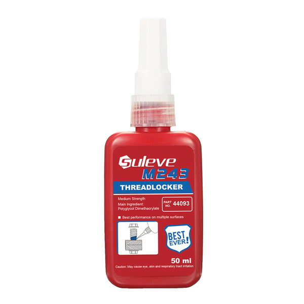 Suleve M243 50mL Threadlocker Screw Lock Glue Multipe Surface Medium Strength Anaerobic Adhesive