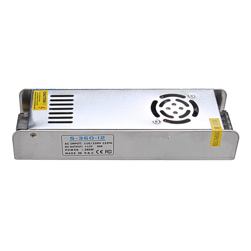 AC110V-240V to DC12V 360W LED Strip Switching Power Supply 223*68*40mm