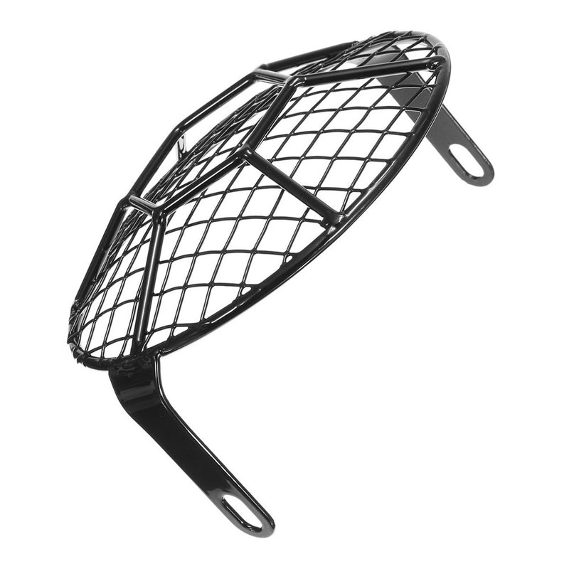 5.75'' Motorcycle LED Headlights Football Grill Cover Protector For Harley Cruiser