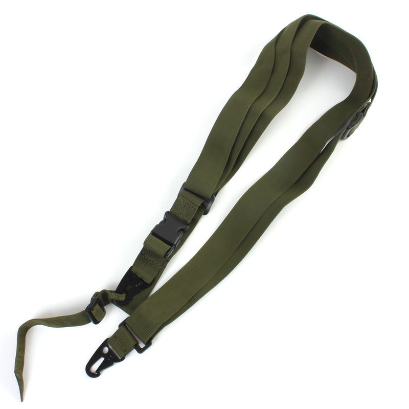 Tactical 3 Point Sling Nylon With Quick Adjustment Carabiner Swivels Adjustable Strap