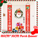 Christmas Banner Curtain Christmas Curtain Decorations