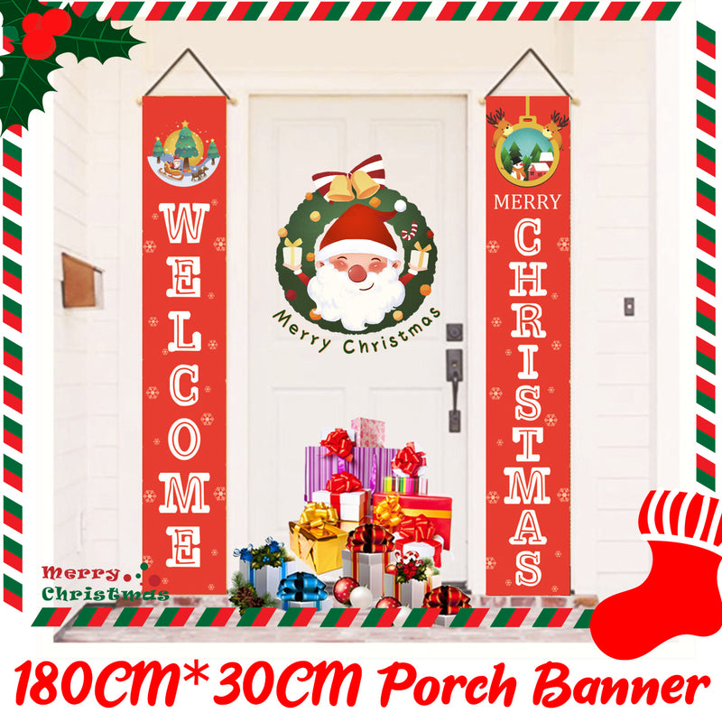 Christmas Banner Curtain Christmas Curtain Decorations