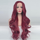 Large Red Wavy Long Wig In Red