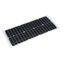 30W 12V Solar Power Panel Monocrystalline Silicon Semi-flexible Home Electricity
