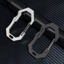IPRee EDC keychain Quickdraw Backpack Clip Buckle Outdoor Portable Stainless Steel Hook