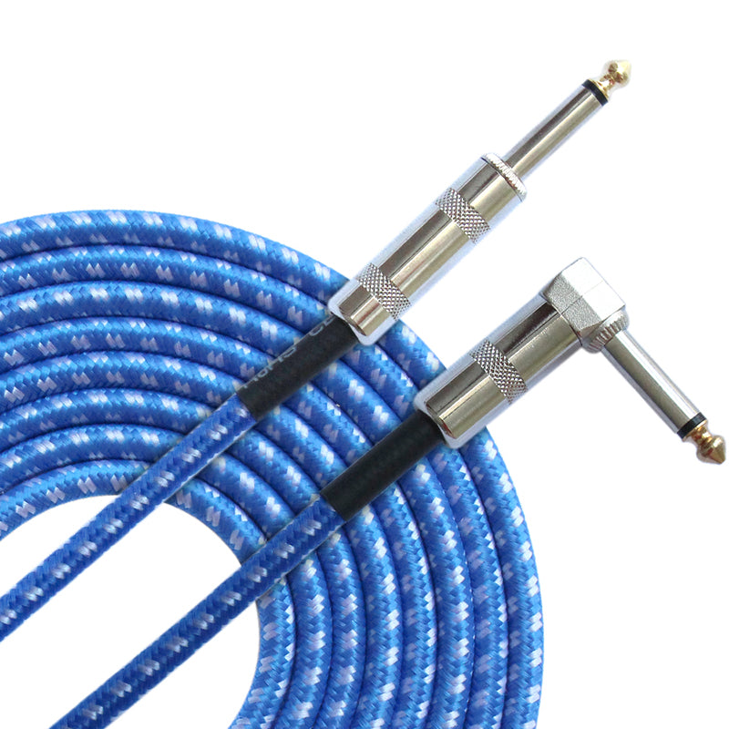 FLGW-24 3m Guitar Cable 6.5mm Jack Audio Cable for Guitar Mixer Amplifier Bass