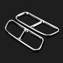 Exterior Rear Tail Tip Pipe End Exhaust Muffler Cover Trim Decoration Stainless Steel 2pcs For Audi Q7 4M 2016 2017 2018