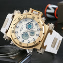 STRYVE S8015 5ATM SWISS Movement Chrono Date Week  Dual Display Digital Watch