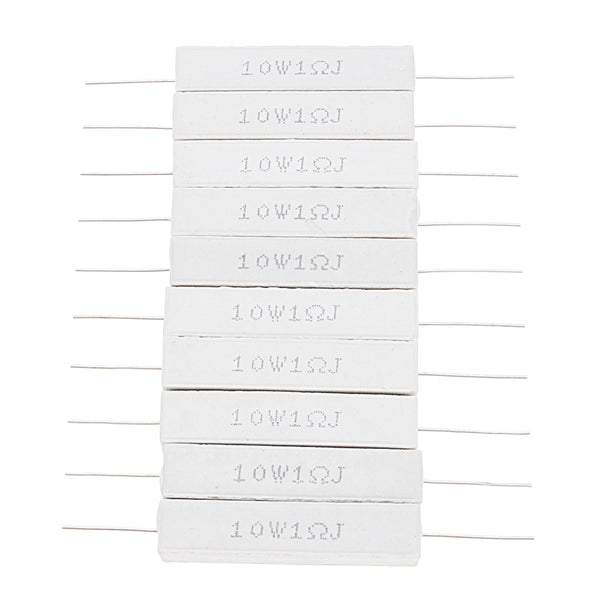 10pcs 10W 1 ohm 1R Ceramic Cement Resistor