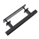 12 Inch Rustic Barn Door Handle for Sliding Door Barn Door Hardware Black Door Pull Plate Antique Long Base Gate Handles Pulls Push