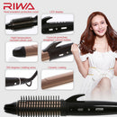Riwa Z9 3 in 1 Ceramic Coated Flat Iron Hair Straightener Curler Waver Professional Travel Hair Styling Tool LED Display and Adjustable Temperature Control