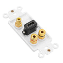 Home Theater 7.1 Surround Sound Speaker Sound Box Wall Plate HD Audio Banana