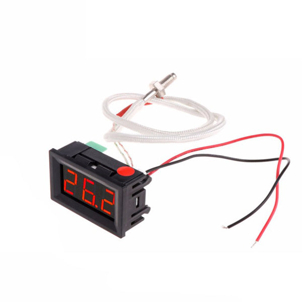 5pcs XH-B310 Digital Tube Red LED Display Thermometer 12V Temperature Meter K-type M6 Thread Thermocouple Tester -30~800C Thermograph