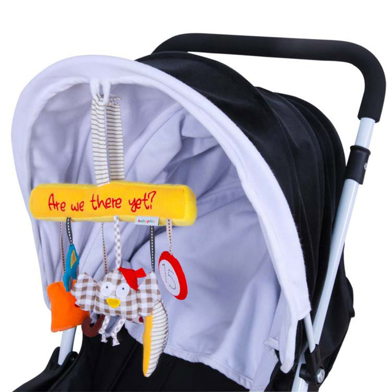 Owl Newborn Baby Stroller Bed Music Bed Bells Pendant Plush Toys Soft Early Educational Toys