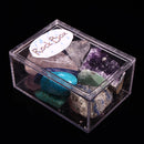 Natural Stone Collection Box Mix Gems Crystals Mineral Specimens Rock Decoration