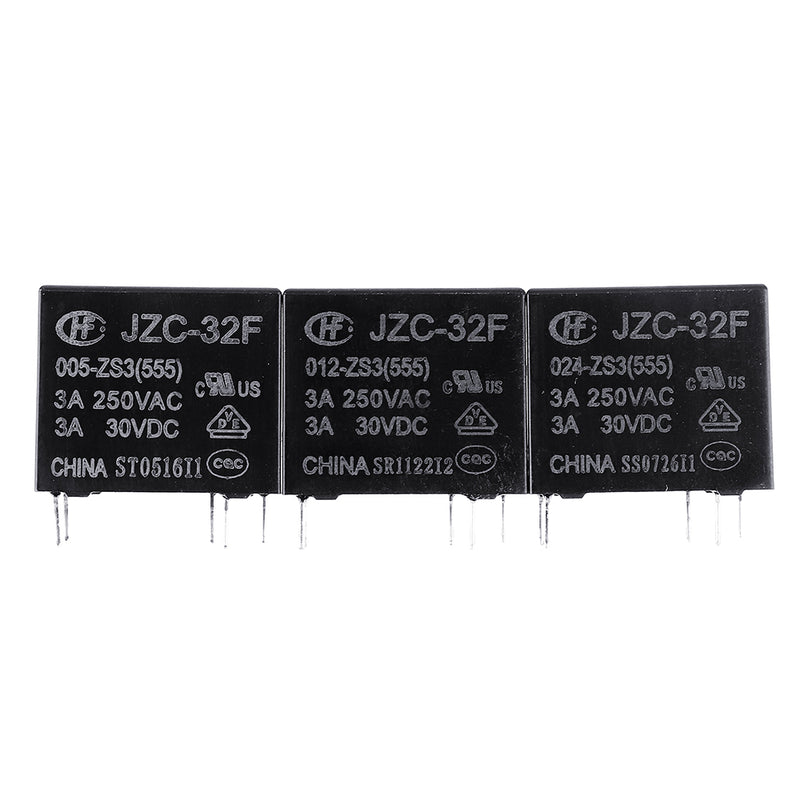 5Pcs HF32F-JZC-32F- 005 012 024-ZS3 5V 12V 24V DC 3A 5Pin Relay Module
