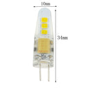 Mini G4 LED Corn Bulb 2W 6 SMD 2835 Silicone Crystal Lamp Light DC12V