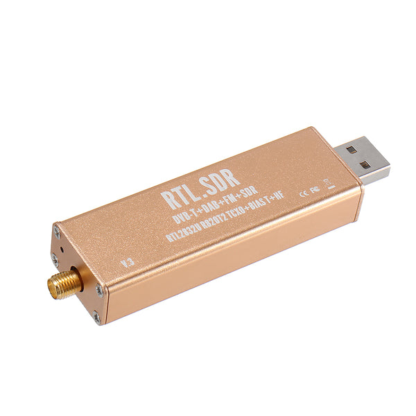 RTL SDR Receiver V3 Pro RTL2832U R820T2 0.5PPM TXCO HF Bias SMA Software Defined Radio Fullband for Windows 10 Mac Android Linux