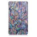 Tri Fold Colourful leaf Case Cover For 8 Inch Huawei Honor Waterplay Tablet