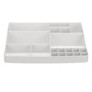 Double-deck Desktop Comestics Makeup Storage Drawer Box Saving Space Desktop Organizer