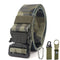 Xmund XD-TB3 125cm Men's 1000D Nylon Belt Metal Buckle Quick Release Tactical Belts With Carabiner Eagle Mouth Buckle Beverage Hanging Belt