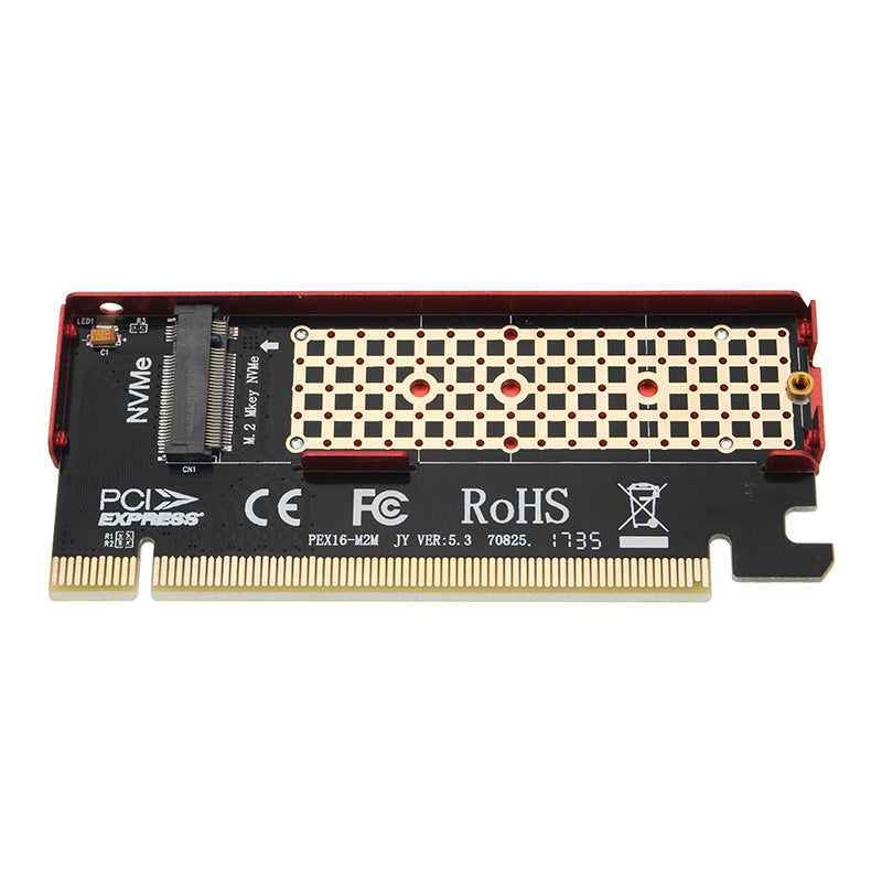 JEYI NVME M.2 PCI-E X16 2280 Expansion Card Gold Bar Aluminum Sheet Thermal Conductivity
