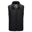 USB Electric Heated Waistcoat Washable Winter Fast Warm-Up Heating Coat Jacket 3 Temp Adjustment