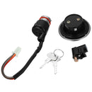 Motorcycle Fuel Tank Cap Cover Ignition Switch 2 Keys Front Lock Set for GN-125