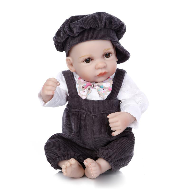 NPK 10 Inch 26cm Reborn Baby Boy Girl Soft Silicone Doll Handmade Lifelike Baby Girl Dolls