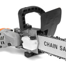 Drillpro Upgrade 4th. 11.5 Inch Chainsaw Bracket for 100 Angle Grinder Woodworking Chain Saw