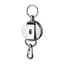 Suleve KR01 4cm Full Metal Tool Belt Retractable Key Ring Pull Chain Clip With Hook