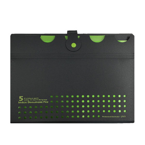 Single Button Organ Bag A4 Multi-Layer Folder Multi-Function Portable File Folder