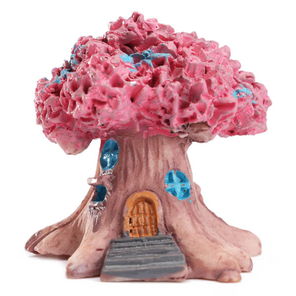 Mini Resin Flower Tree DIY Moss Micro Landscape Decoration Garden Flower Pot Plant Decor