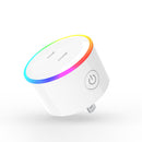 XS-A17 AC100-240V 10A JP Plug WIFI Control Socket Wireless Timer Switch Outlet With RGB LED Light Voice Control Works With Alexa Google
