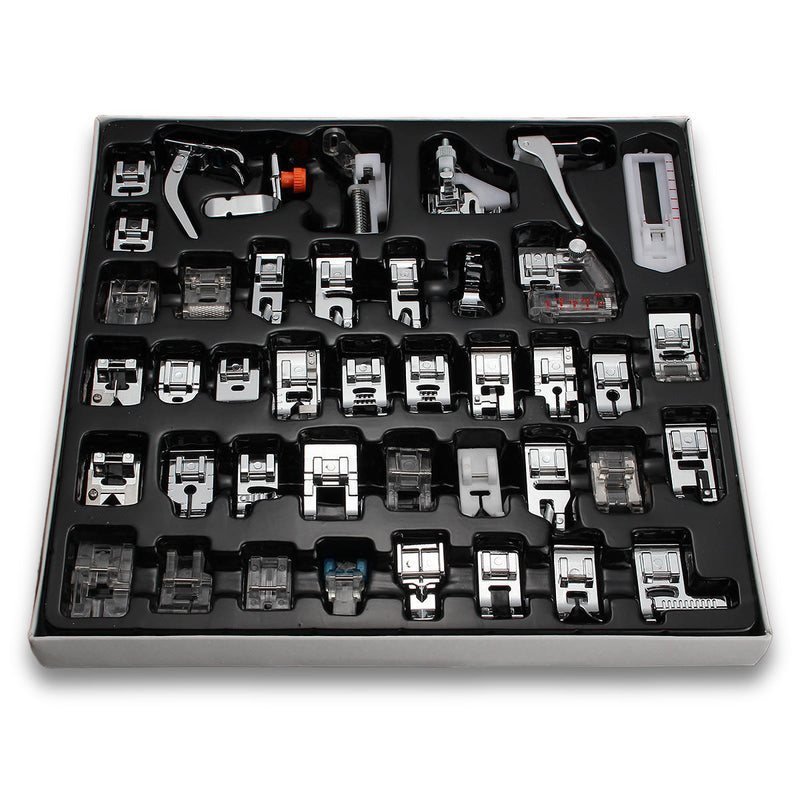 42 PCS Domestic Sewing Machine Foot Presser Feet Kit Sewing Machine Accessories