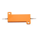 20pcs RX24 50W 100R 100RJ Metal Aluminum Case High Power Resistor Golden Metal Shell Case Heatsink Resistance Resistor