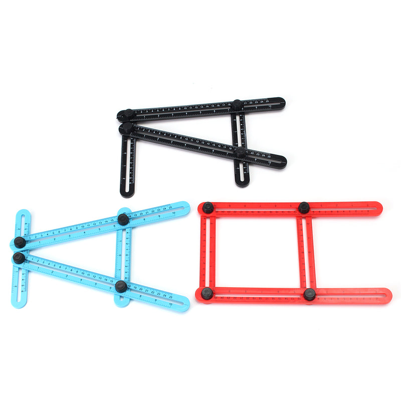 Raitool Four Side Measuring Tool Multi Angle Ruler Template Tool Angle Finder Protractor